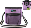 Hands Free Dog Treat Pouch for Training and Walking, Purple