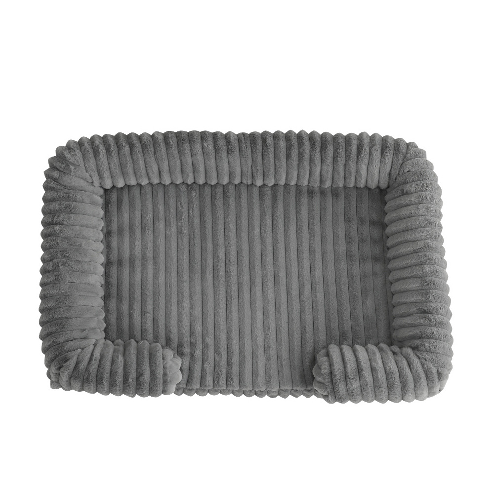 Bolster dog bed – Charcoal Gray