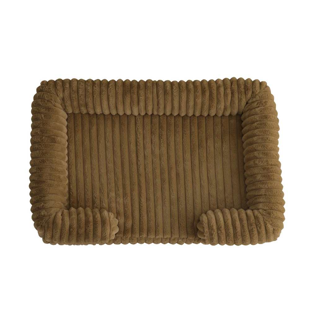 Bolster dog bed – Khaki