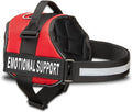 Emotional Support Vest Harness Small 19.5-25 in Bright Red