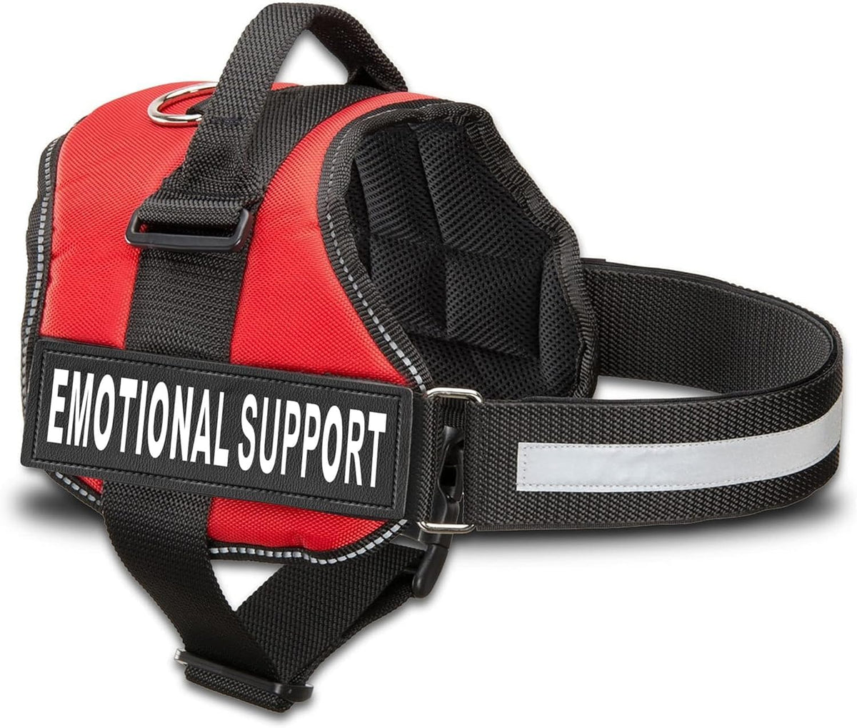 Emotional Support Vest Harness Small 19.5-25 in Bright Red