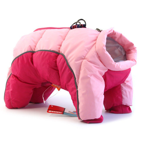 Dog snowsuit – Pink