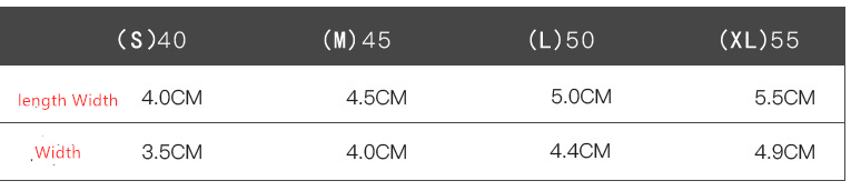 Dog boots size chart