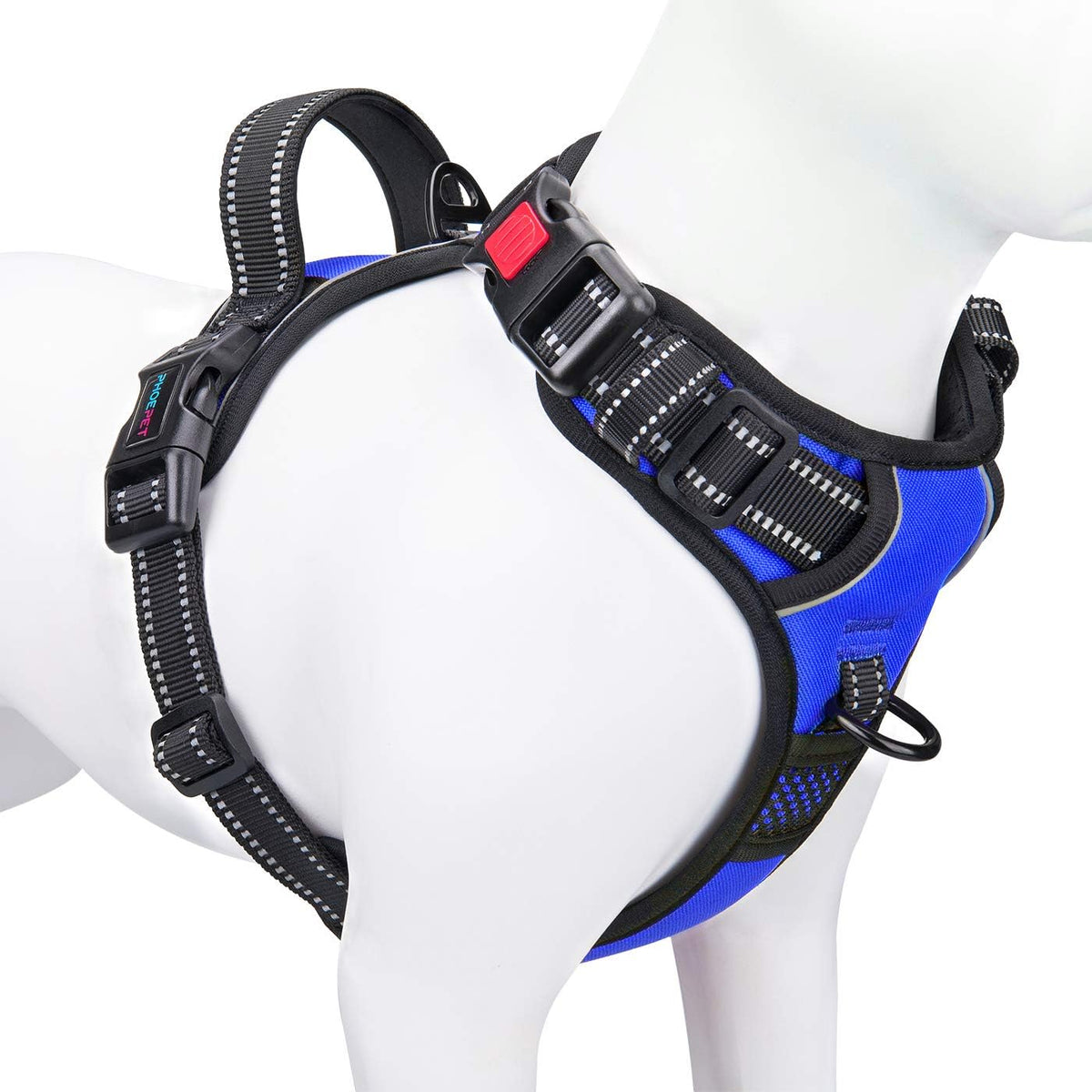 No Pull Dog Harness Medium Reflective Front Clip Vest with Handle