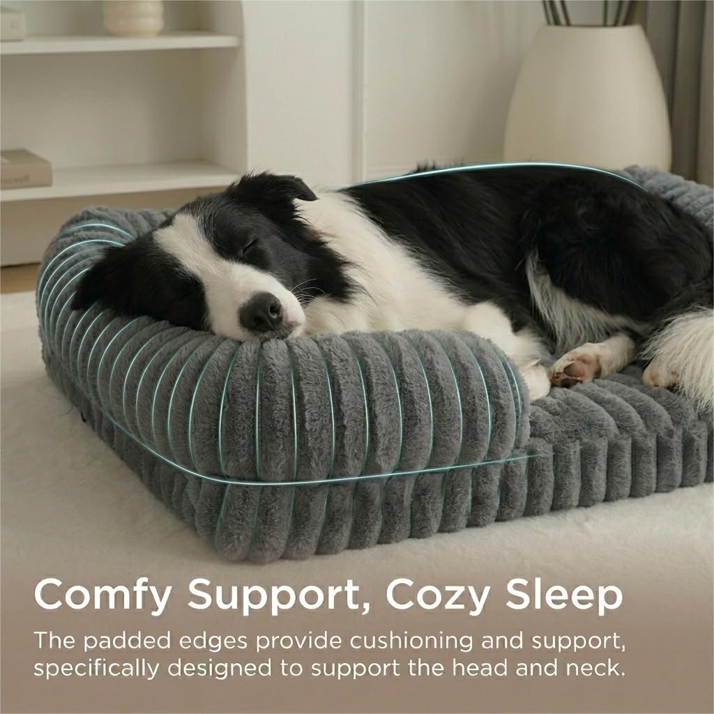 Padded bolster supports head and neck