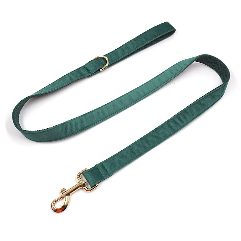Matching velvet leash