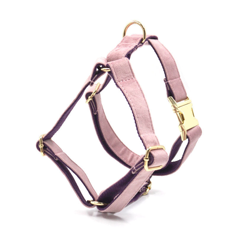 Blush & Lilac velvet Y-harness