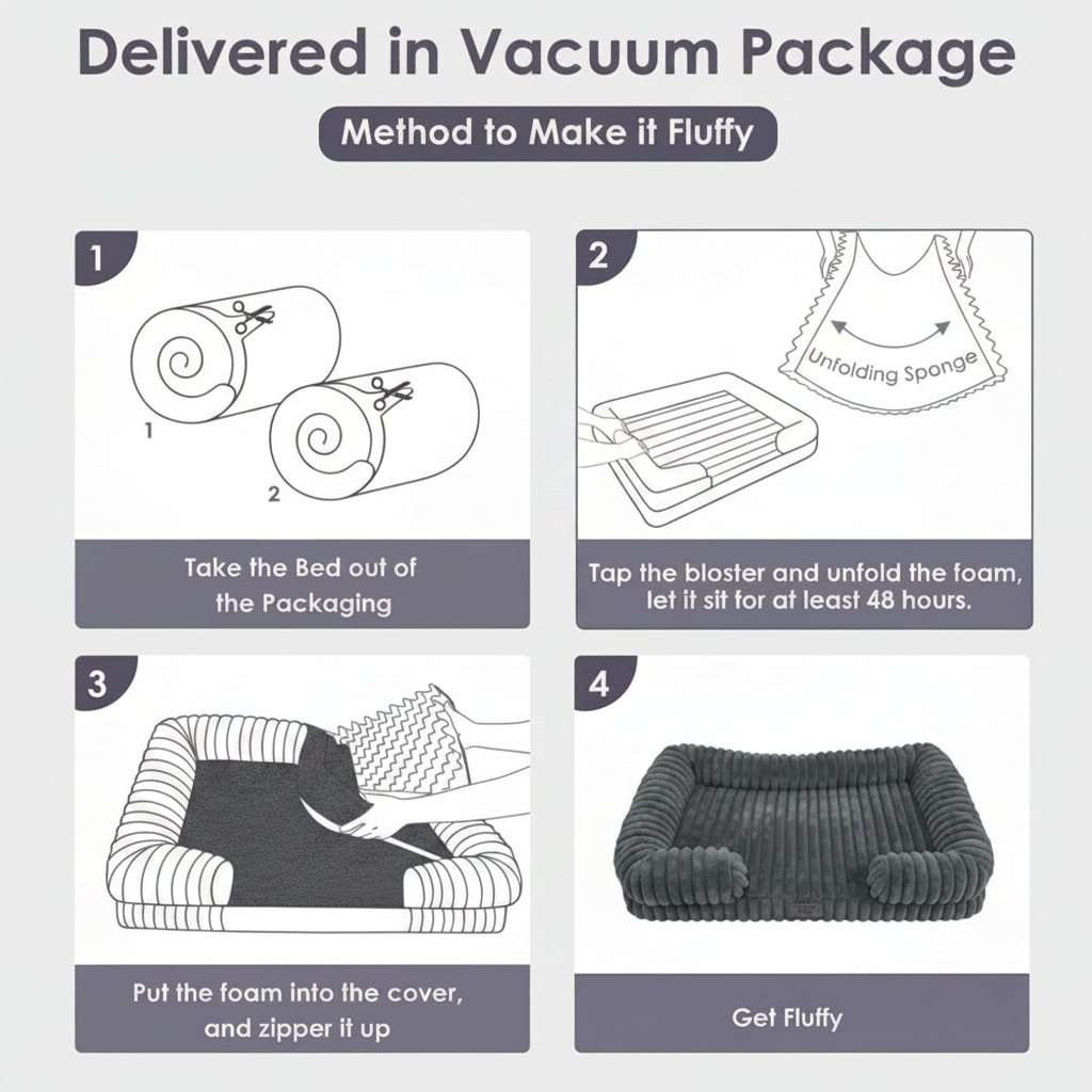Vacuum package infographic grey bg